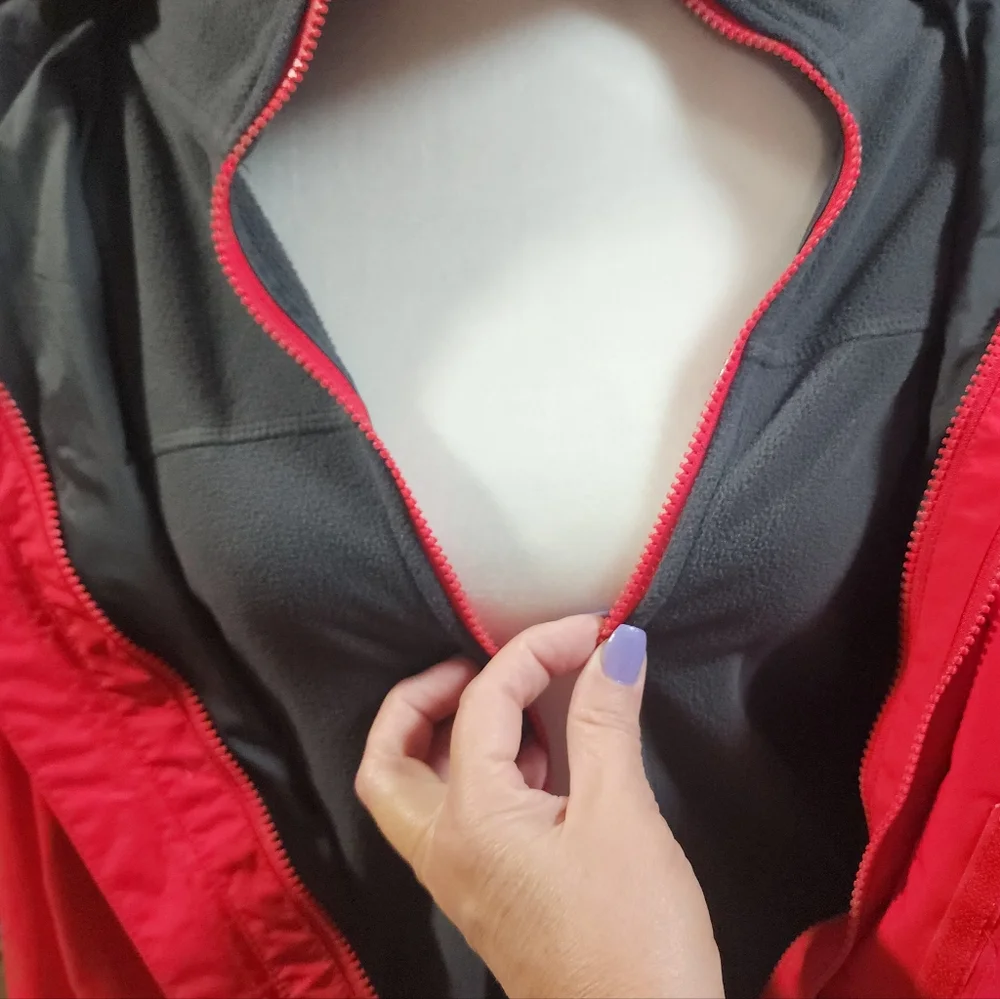 Men's North Face Red Atlas Triclimate Jacket